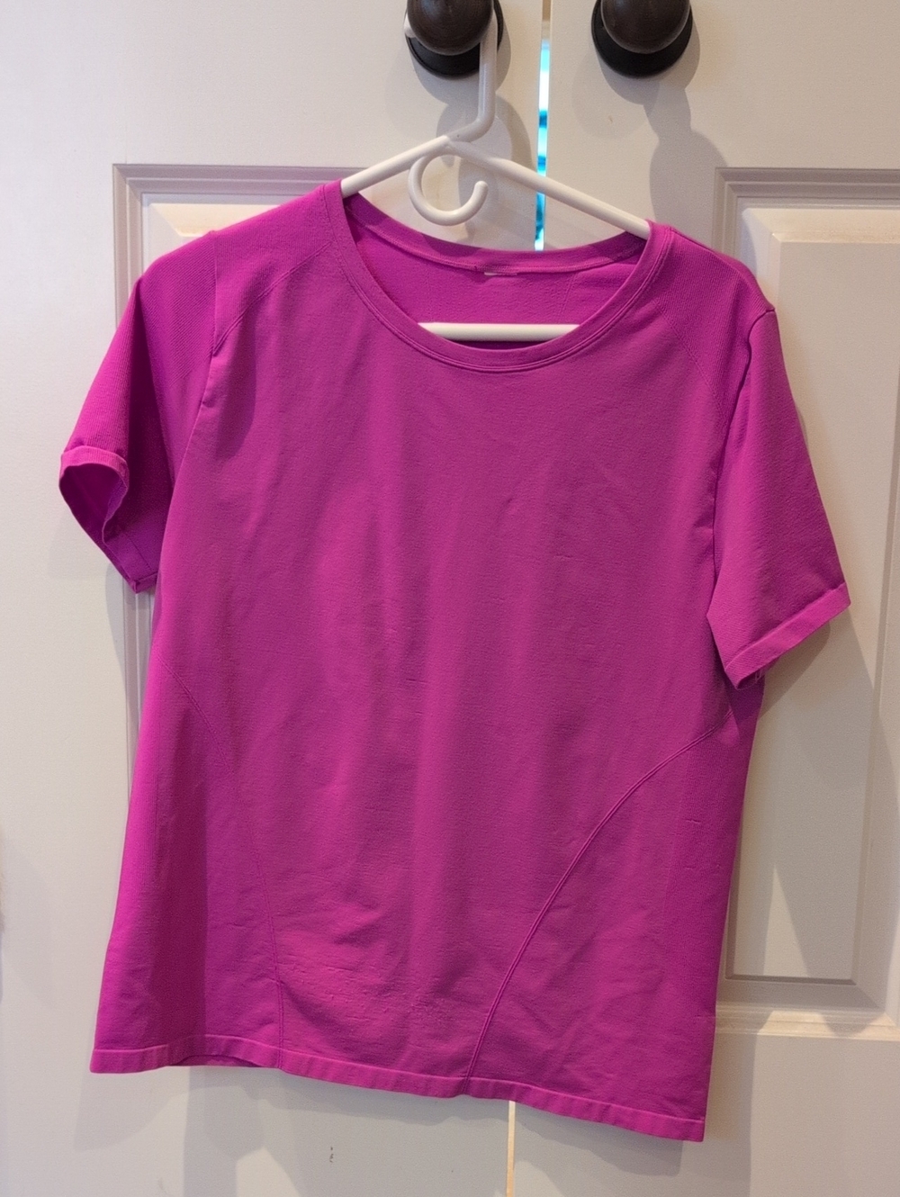 Fabletics Women's Short Sleeve Crew Tee - Magenta